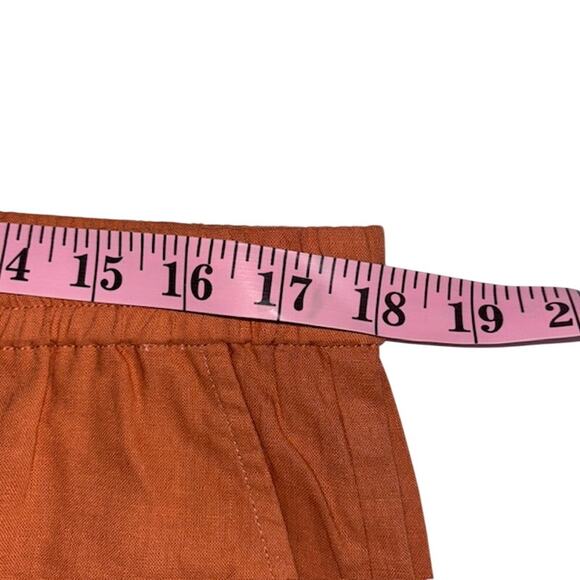 NWT Andie Linen/ Rayon Resort Wear/ Swim Cover Up Short Sz XL Auburn Color - Picture 5 of 6